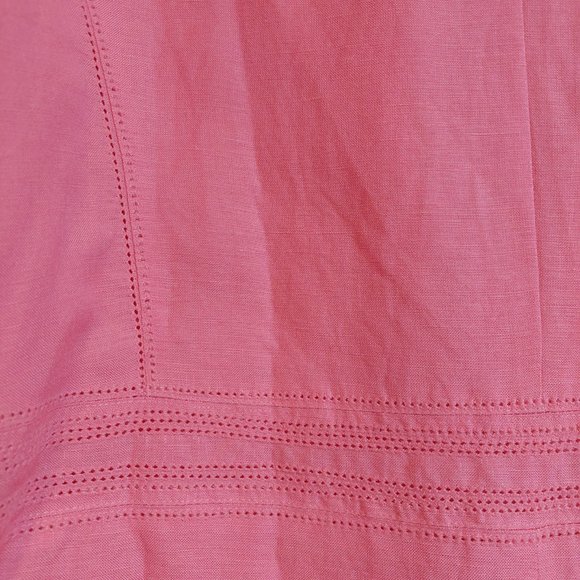 Notations PINK LINEN BLAZER WITH SINGLE BUTTON - 1X - Picture 3 of 8
